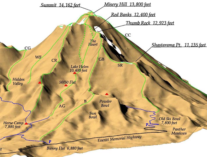 Map of the trail